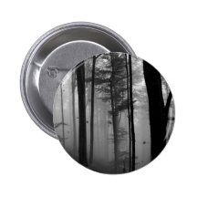 EERIE FOREST TREES LEAVES B&W PINBACK BUTTONS