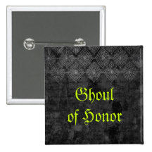 Eerie Halloween Wedding Button