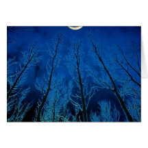 Eerie Moonlight Greeting Card