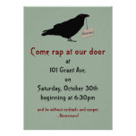 Eerie Raven Halloween Party Invitation