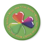 Eerie shamrock: Kiss me - I'm Irish! - Magnet