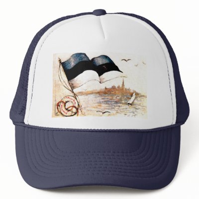 Eesti Lipp/Estonian Flag - Hat by Vintage_Estonia