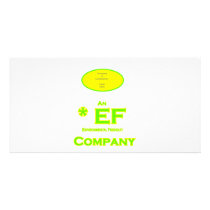 EF - Environmental Friendly Company 2 Personalized Photo Card