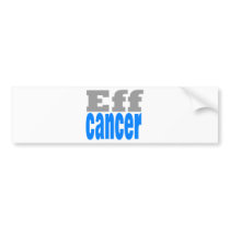 eff cancer blue bumper sticker