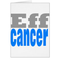 eff cancer blue greeting cards