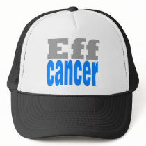 eff cancer blue mesh hats