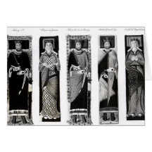 Effigies of Henry II  Eleanor of Aquitaine Greeting Card