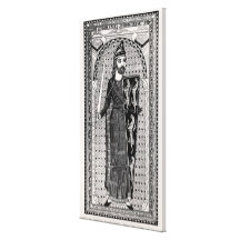 Effigy of Geoffrey Plantagenet Stretched Canvas Print