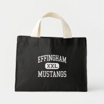 Effingham - Mustangs - Junior - Effingham Illinois Canvas Bag