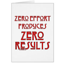 Effort nul… carte de vœux