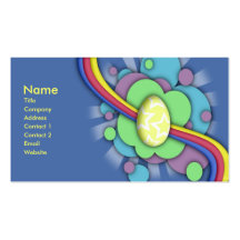 Egg and Rainbow, business card template