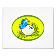 egg blue butterfly yellow oval design.png art photo