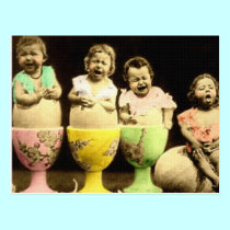 Egg Cup Babies postcards