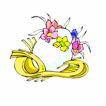 egg flower crown yellow straw.png photo cut out