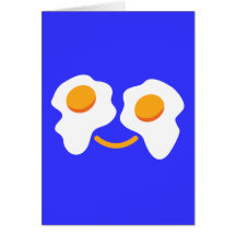 Egg happy face card