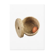 Egg in basket postcards