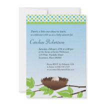 Egg in Birds Nest Baby Shower Invitation