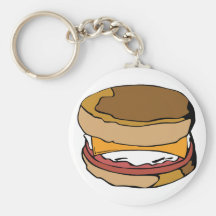 Egg muffin keychain