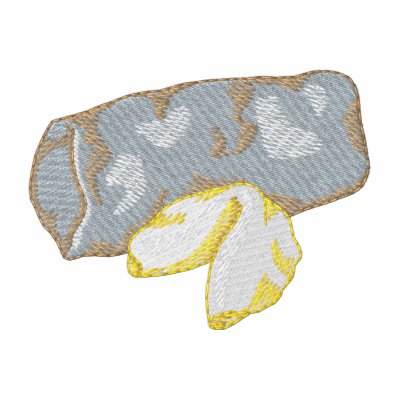 Egg Roll and Fortune Cookie Embroidered Polo Shirt by ZazzleEmbroidery