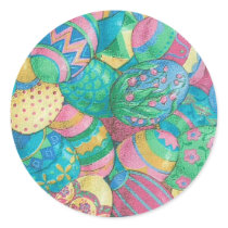 Egg-stavaganza Round Sticker