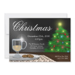 Eggnog and Cookies Christmas Invitations