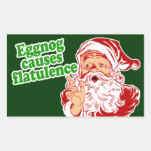 Eggnog Causes Flatulence Sticker