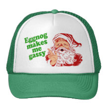Eggnog Makes Santa Fart Mesh Hat