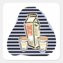 Eggnog Square Stickers