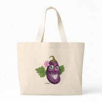 eggplant canvas bag