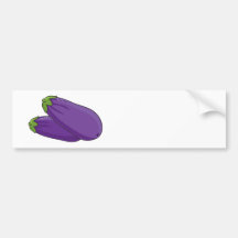 Eggplant Bumper Sticker