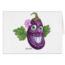 eggplant greeting cards