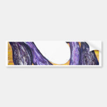 Eggplant Extravaganza original art from painting Bumper Stickers