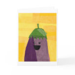 Eggplant greeting card