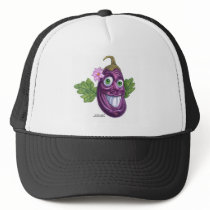 eggplant trucker hat