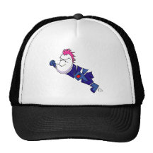 Eggplant Man Mesh Hats