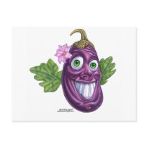 eggplant postcards