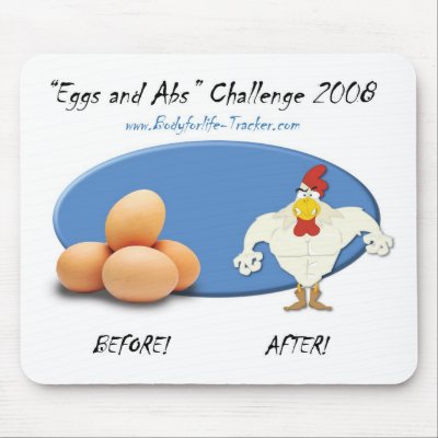 Eggs and Abs Mouse Pad by JonyMac