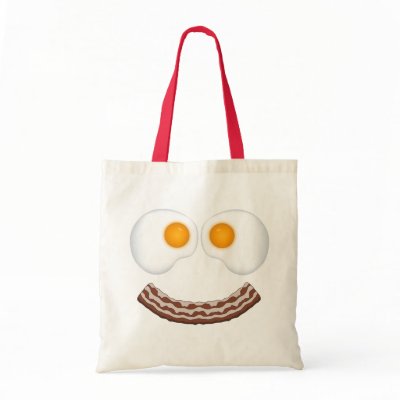Eggs and Bacon Grin Bag by warrior_woman