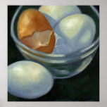 EGGS: OIL PAINTING: CANVAS PRINT, LARGE