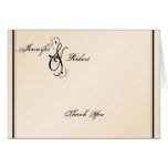 Eggshell Elegance Wedding Thank You Card