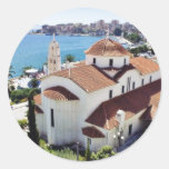 Église dans Sarande en Albanie Autocollant