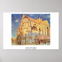 Église de Moret, par Sisley Alfred Posters