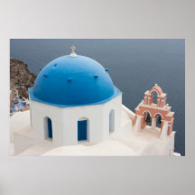 Église de Santorini Posters