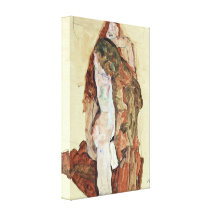 Egon Schiele - alternativement mari et épouse Toiles Tendues Sur Châssis