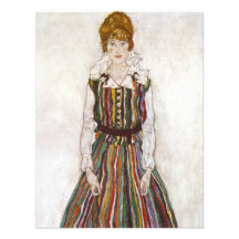 Egon Schiele Portrait of Edith Schiele Invitations