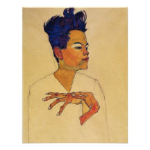 Egon Schiele Self Portrait Invitations