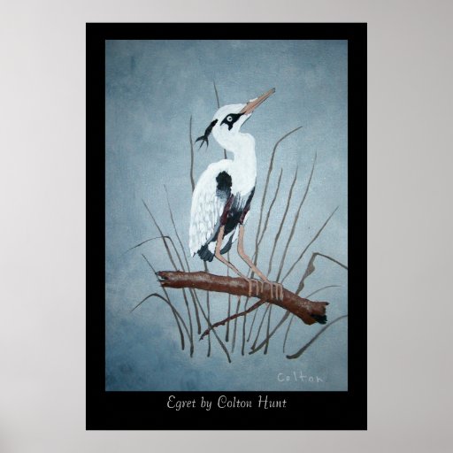 Egret by Colton Hunt - Customized Poster