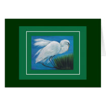 Egret,  card