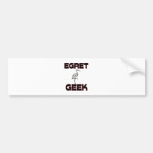 Egret Geek Bumper Sticker