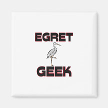 Egret Geek Fridge Magnets